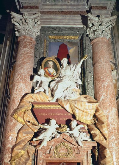 Monumento a Maria Clementina Sobieska (1702-35) 1739 da Filippo Barigioni